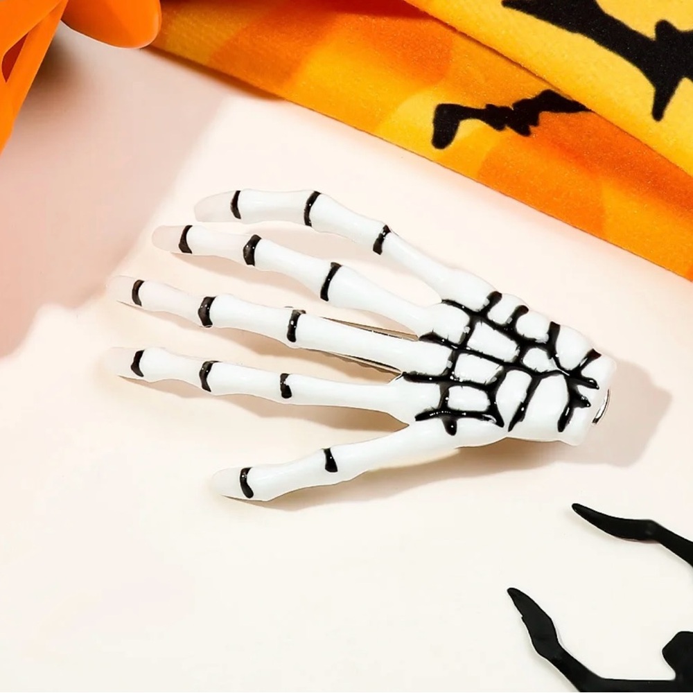 Spooky Halloween Hair Clip Pair Witchy & Gothic Accessory for October Magic